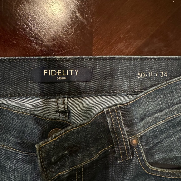 Men's Fidelity Denim 50-11 M6276 Made in USA Jeans Size 34 Cut #3852 - Picture 2 of 5